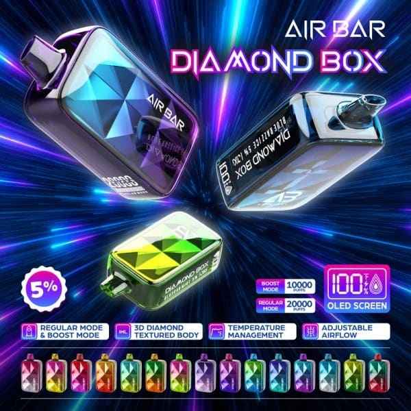 AIR BAR DIAMOND سحبة سيجارة اير بار دايموند 20000 شفطة 20