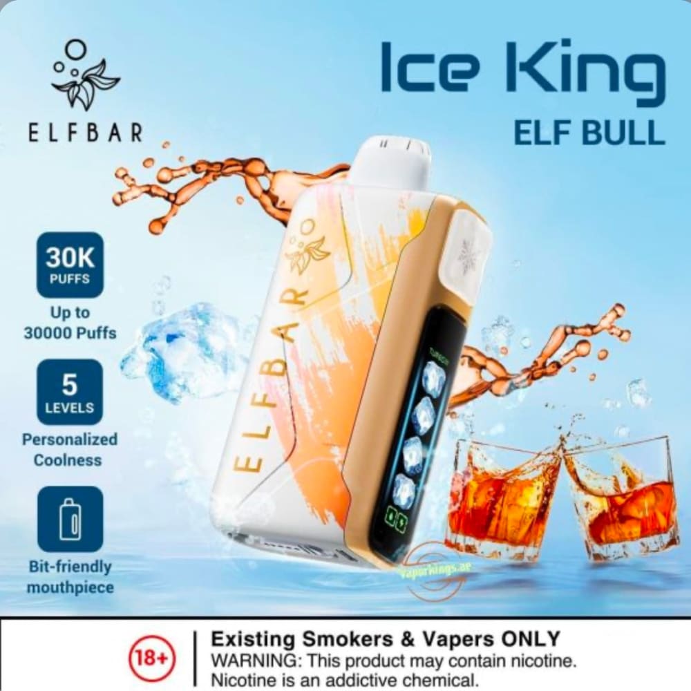 ELFBAR ICE KING سحبة سيجارة الفبار ايس كينق 30000 شفطة 50