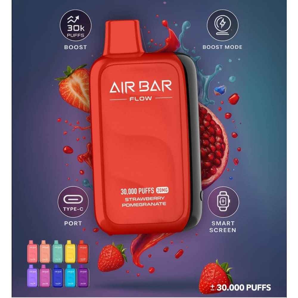 AIR BAR FLOW سحبة سيجارة اير بار فلو 30000 شفطة 50 نيكوتين