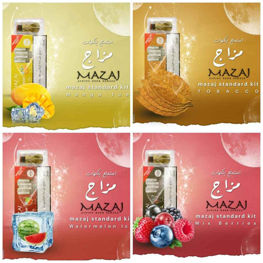 بودات جهاز مزاج ستاندرد عدة نكهات 20 نيكوتين 1800 شفطة mazaj