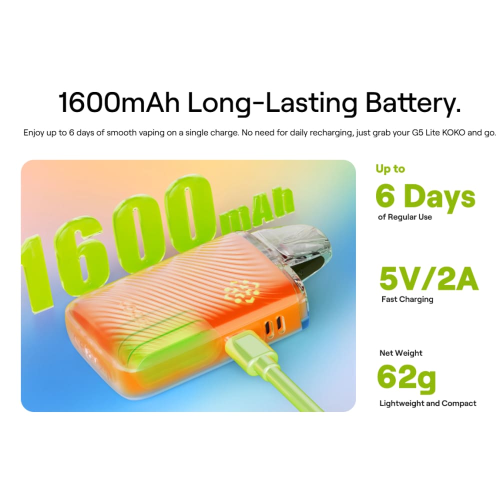 CALIBURN G5 Lite Koko جهاز سحبة وشيشة كاليبرن جي 5 لايت