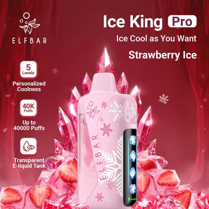 ELFBAR ICE KING PRO سحبة سيجارة الفبار ايس كينق برو 40000