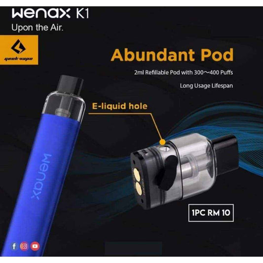 جهاز سحبة و شيشة ويناكس كي 1 من WENAX GEEK VAPE K1