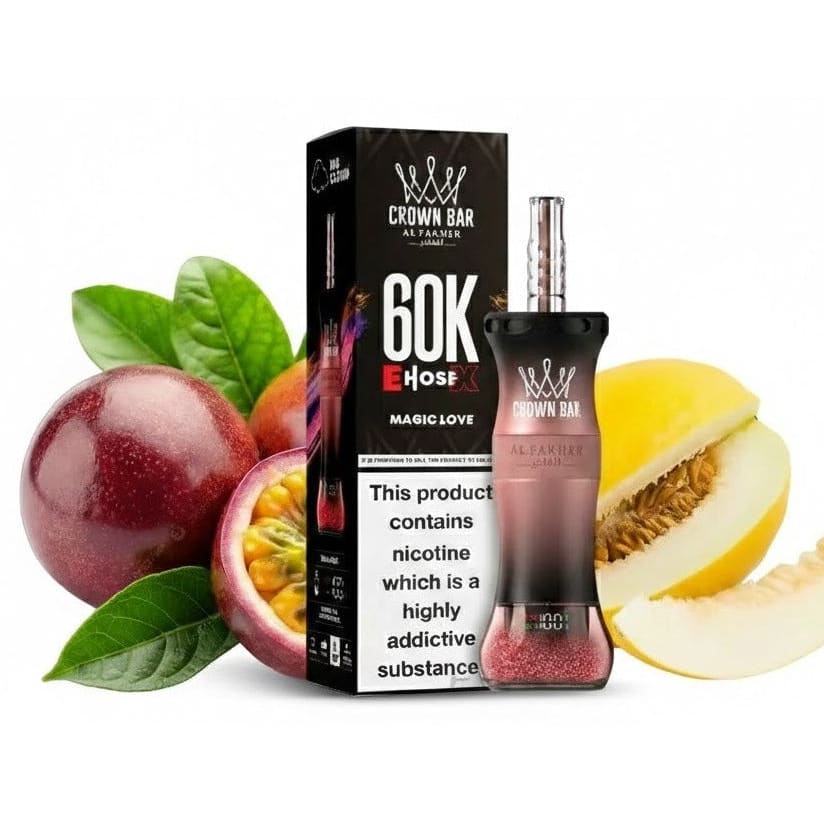 جهاز فيب شيشة الفاخر اي هوس اكس 60000 شفطة 6 نيكوتين عدة