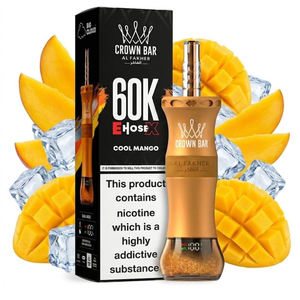 جهاز فيب شيشة الفاخر اي هوس اكس 60000 شفطة 6 نيكوتين عدة