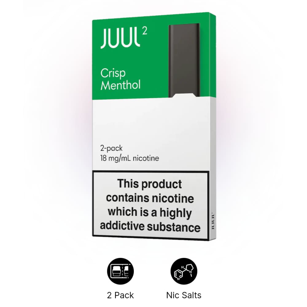 JUUL 2 crisp menthol بودات سحبة جول الاصدار الثاني نكهة