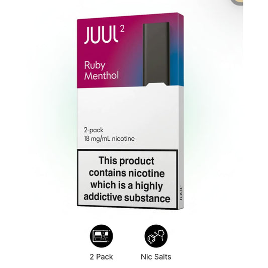 JUUL 2 ruby menthol بودات سحبة جول الاصدار الثاني نكهة