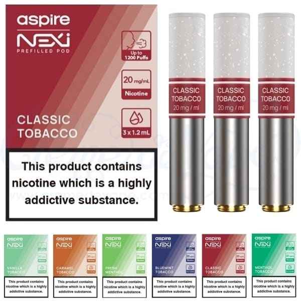 علبة واحدة بودات اسباير نيكسي ون 20 نيكوتين Aspire Nexi One