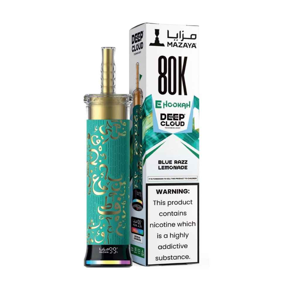 MAZAYA DEEP CLOUD جهاز فيب شيشة مزايا 80000 شفطة 6 نيكوتين