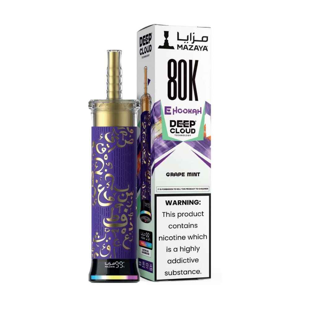 MAZAYA DEEP CLOUD جهاز فيب شيشة مزايا 80000 شفطة 6 نيكوتين