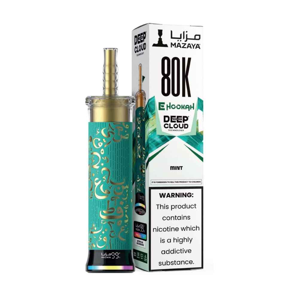 MAZAYA DEEP CLOUD جهاز فيب شيشة مزايا 80000 شفطة 6 نيكوتين