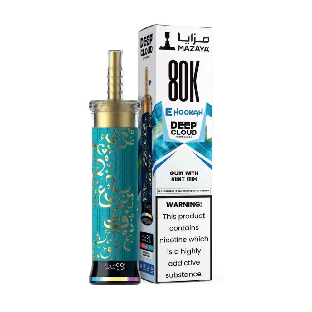 MAZAYA DEEP CLOUD جهاز فيب شيشة مزايا 80000 شفطة 6 نيكوتين