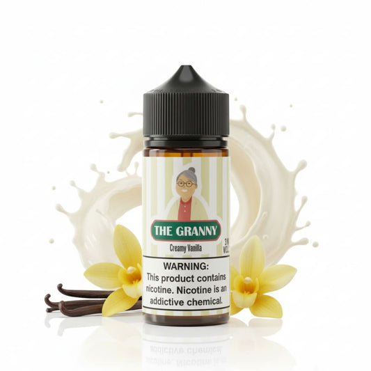 نكهة فيب 100 مل كريمي فانيلا من ذا قراني THE GRANNY