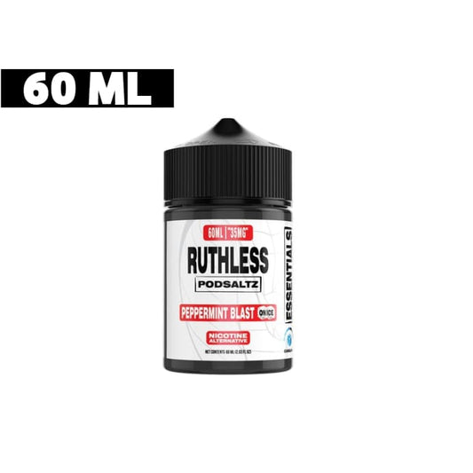 نكهة نعناع فلفل ايس سولت نيكوتين من روثلس 60 مل Ruthless