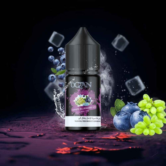 نكهة فيب عنب توت ايس 30 مل من اوشن - نيكوتين 3