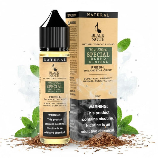 نكهة فيب سبشل توباكو نعناع من بلاك نوت Black Note Special