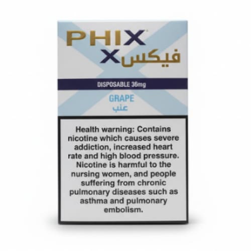 PHIX X 5000 سحبة سيجارة فكس 5000 شفطة 36 نيكوتين استخدام