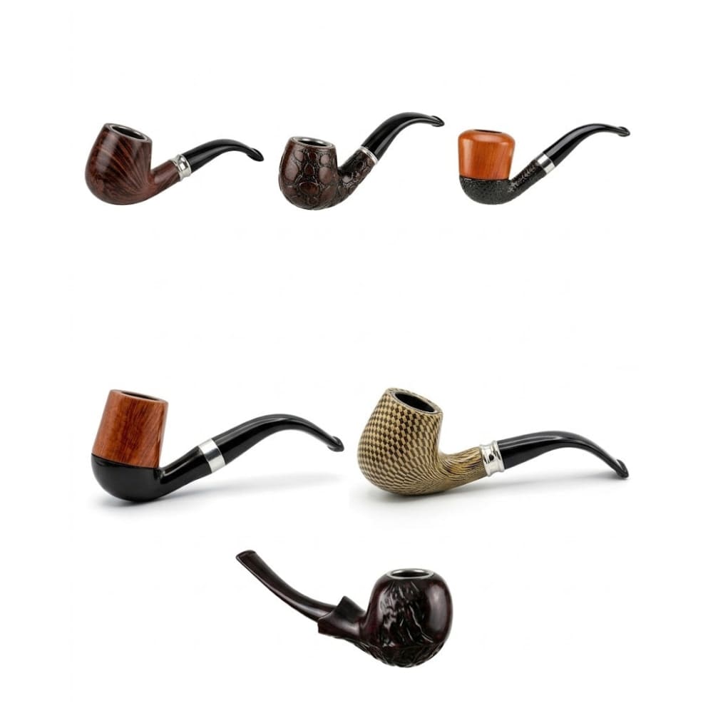 عصا تبغ غليون بايب خشبي عدة احجام واشكال