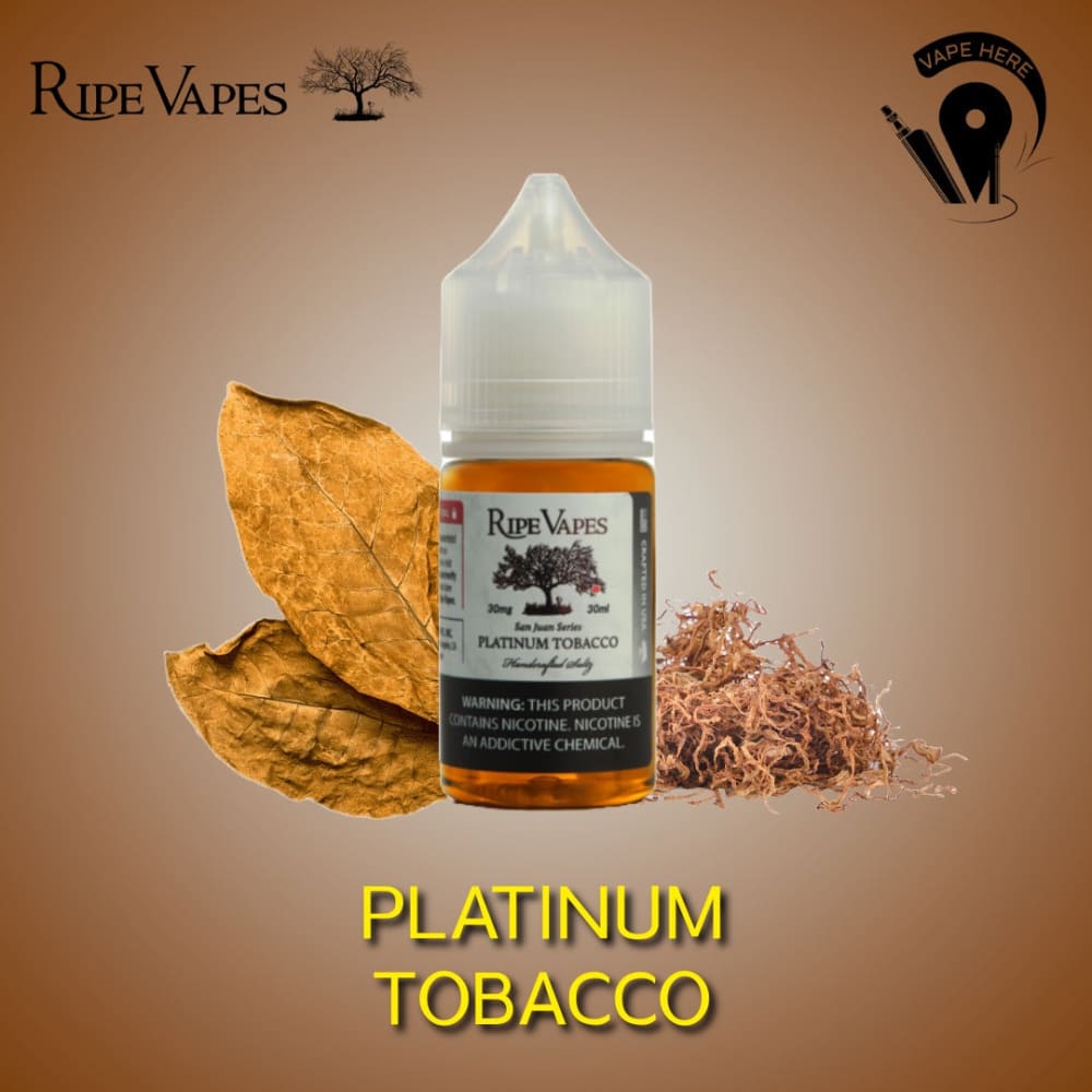 VCT نكهة بلاتينيوم توباكو في سي تي سولت نيكوتين من رايب فيبز