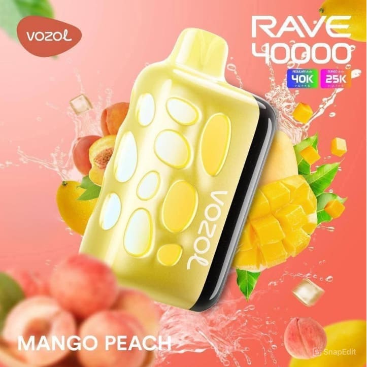 VOZOL RAVE سحبة سيجارة فوزول ريف 40000 شفطة عدة نكهات 50