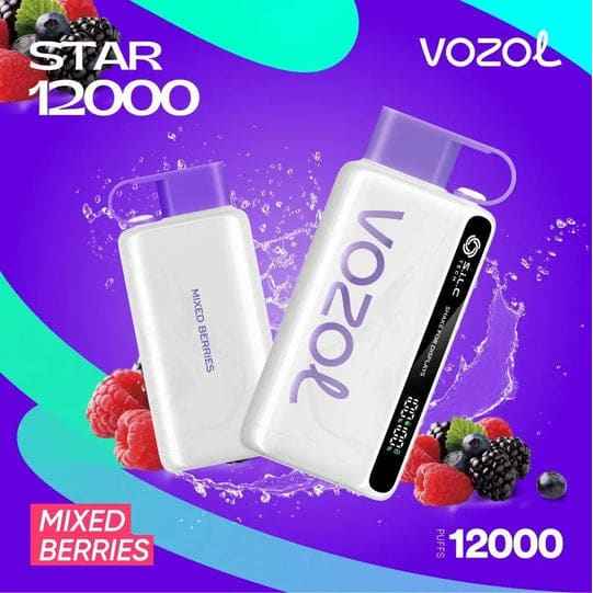 VOZOL سحبة سيجارة فوزول 12000 شفطة عدة نكهات 20 نيكوتين