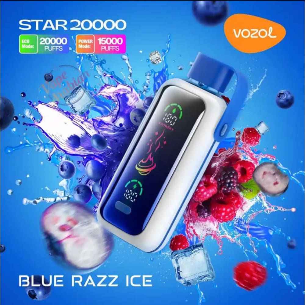 VOZOL سحبة سيجارة فوزول ستار 20000 شفطة عدة نكهات 20