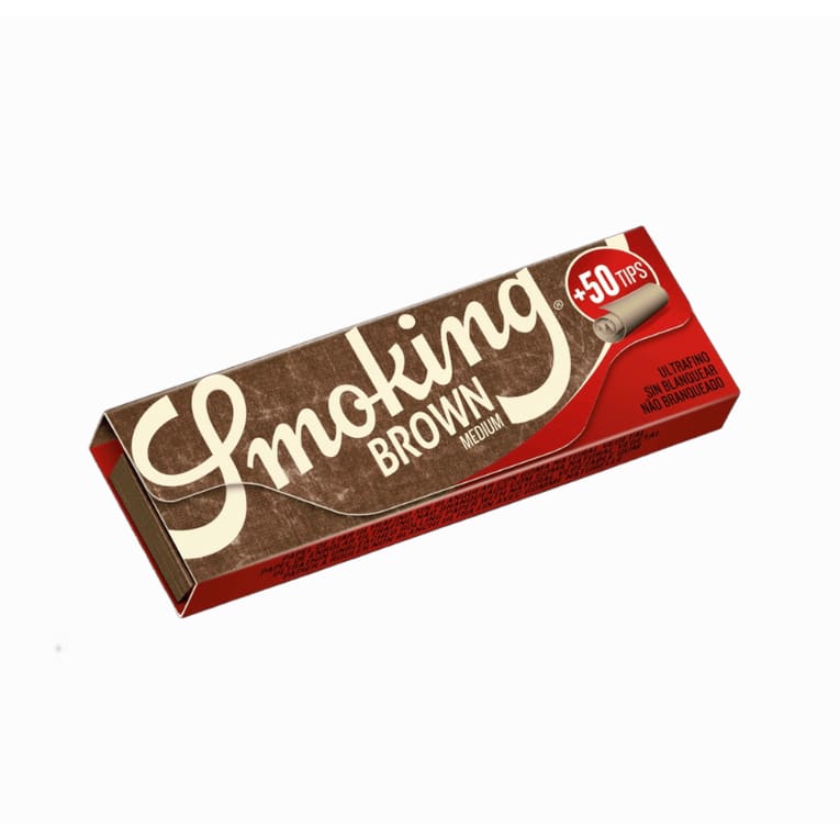 ورق لف سموكنق 1 1/4 مع فلاتر SMOKING BROWN