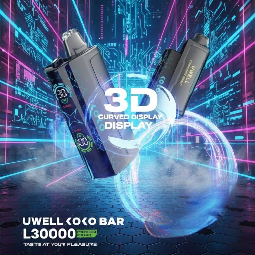 جهاز بطارية يو ويل كوكو بار مع بود استخدام مره واحده 30000