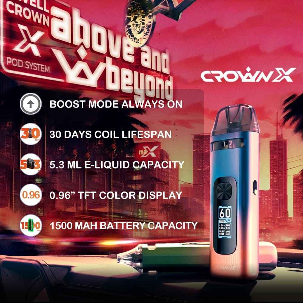 جهاز سحبة و شيشة كراون اكس من يو ويل كاليبرن CROWN X UWELL