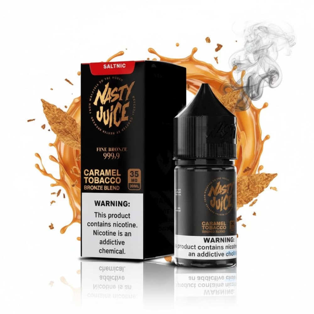 NASTY BRONZE نكهة توباكو كراميل برونزي سولت من ناستي