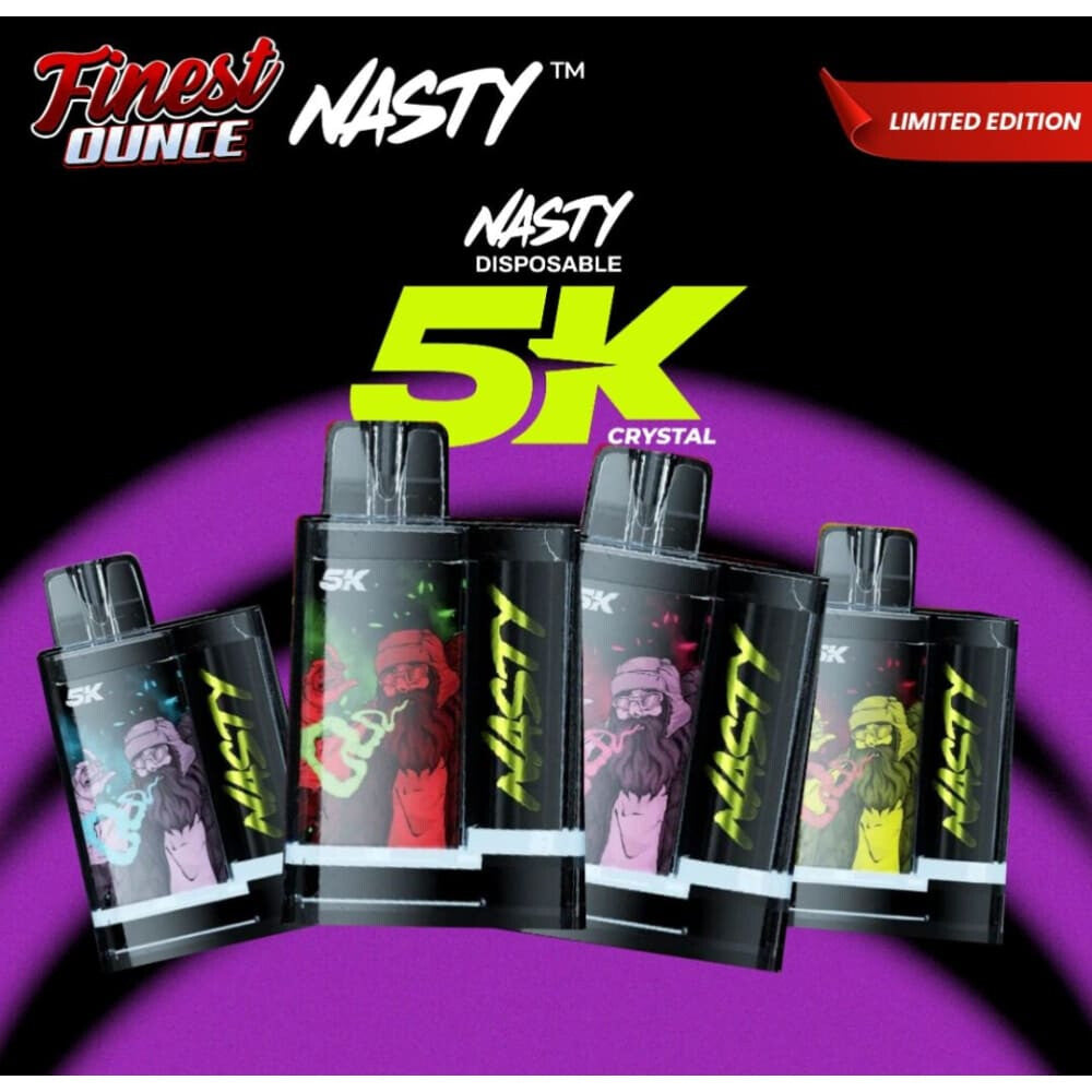 NASTY FIX GO سحبة سيجارة ناستي فيكس كريستال 5000 شفطة 50
