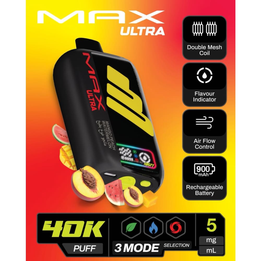 NASTY MAX ULTRA سحبة سيجارة ناستي ماكس الترا 40000 شفطة 50