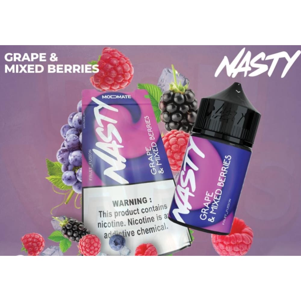 NASTY نكهة فيب عنب مكس بيري من ناستي - نيكوتين 3