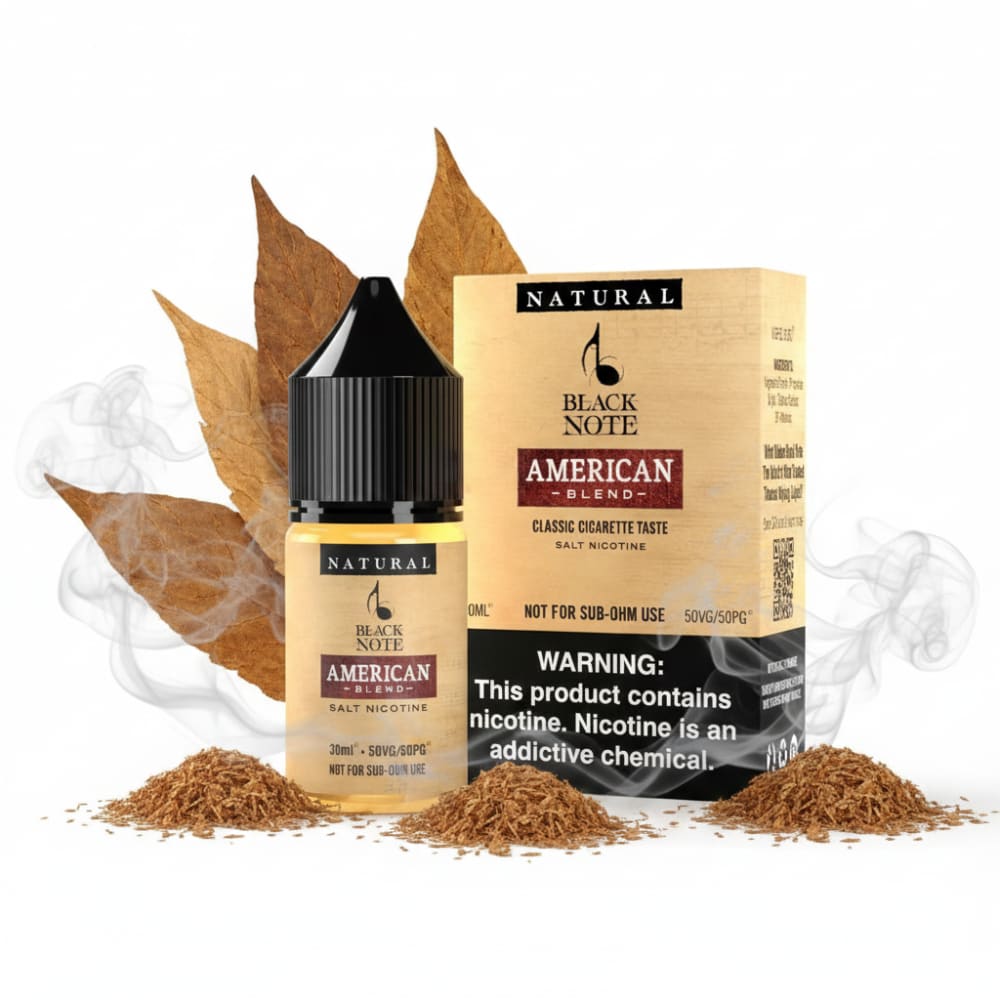 نكهة امريكان بيلند توباكو سولت نيكوتين من بلاك نوت Black