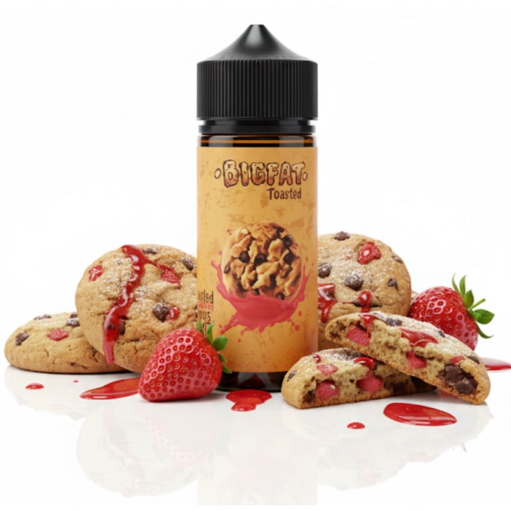 نكهة فيب 100 مل فراولة كوكيز من بيق فات BIGFAT - نيكوتين 2