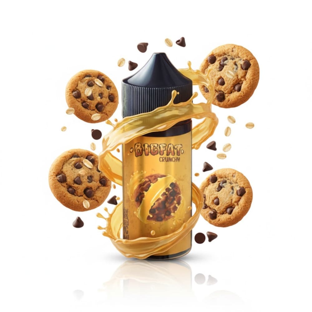 نكهة فيب 100 مل كوكيز كرانشي كاسترد من بيق فات BIGFAT