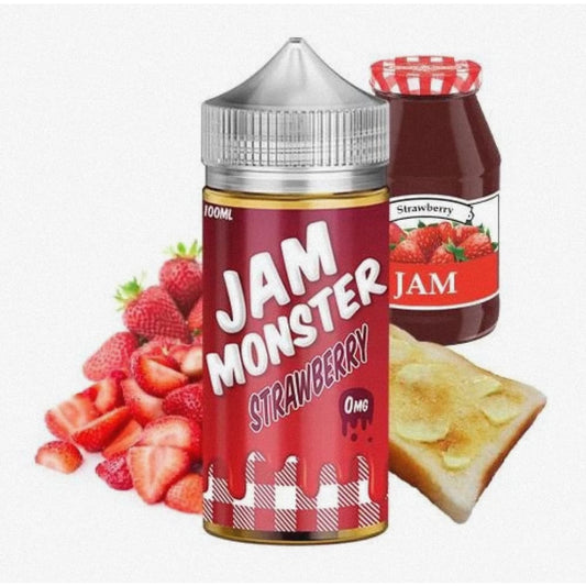 نكهة فيب جام مونستر مربى فراولة 100 مل JAM MONSTER - نيكوتين
