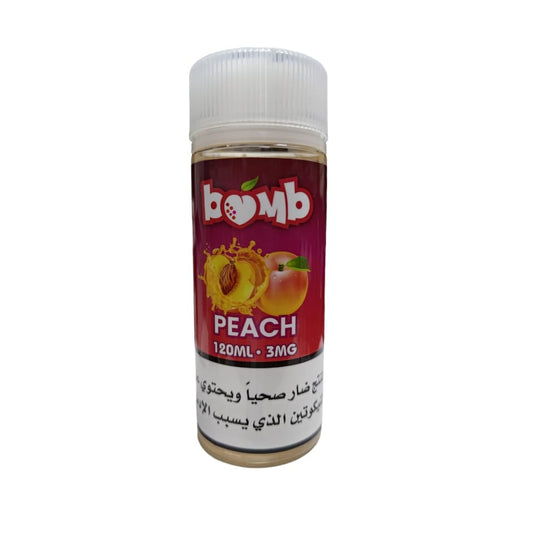 نكهة فيب خوخ 120 مل بومب BOMB - نيكوتين 3