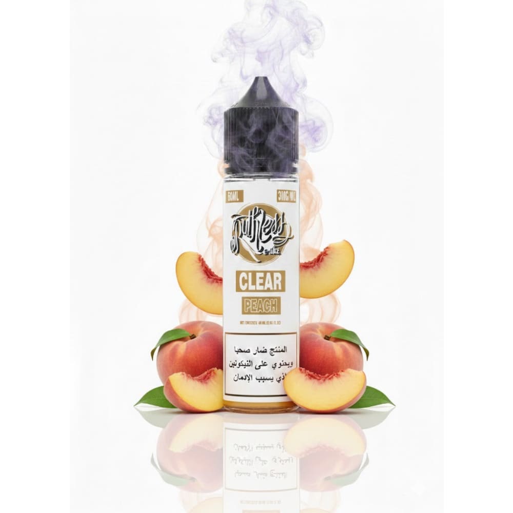 نكهة فيب خوخ كلير من روثلس Ruthless Clear - 3 نيكوتين