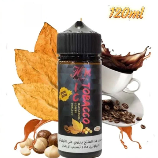 نكهة فيب توباكو قهوة بندق ايس 120 مل من HM - نيكوتين 3