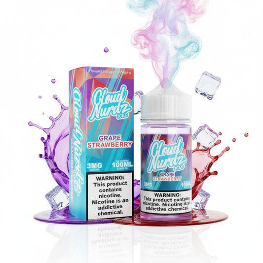 نكهة عنب فراولة ايس كلاود نيردز 100 مل CLOUD NURDZ فيب سموك
