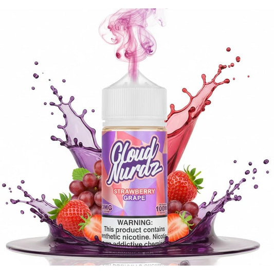 نكهة عنب فراولة كلاود نيردز 100 مل CLOUD NURDZ فيب سموك