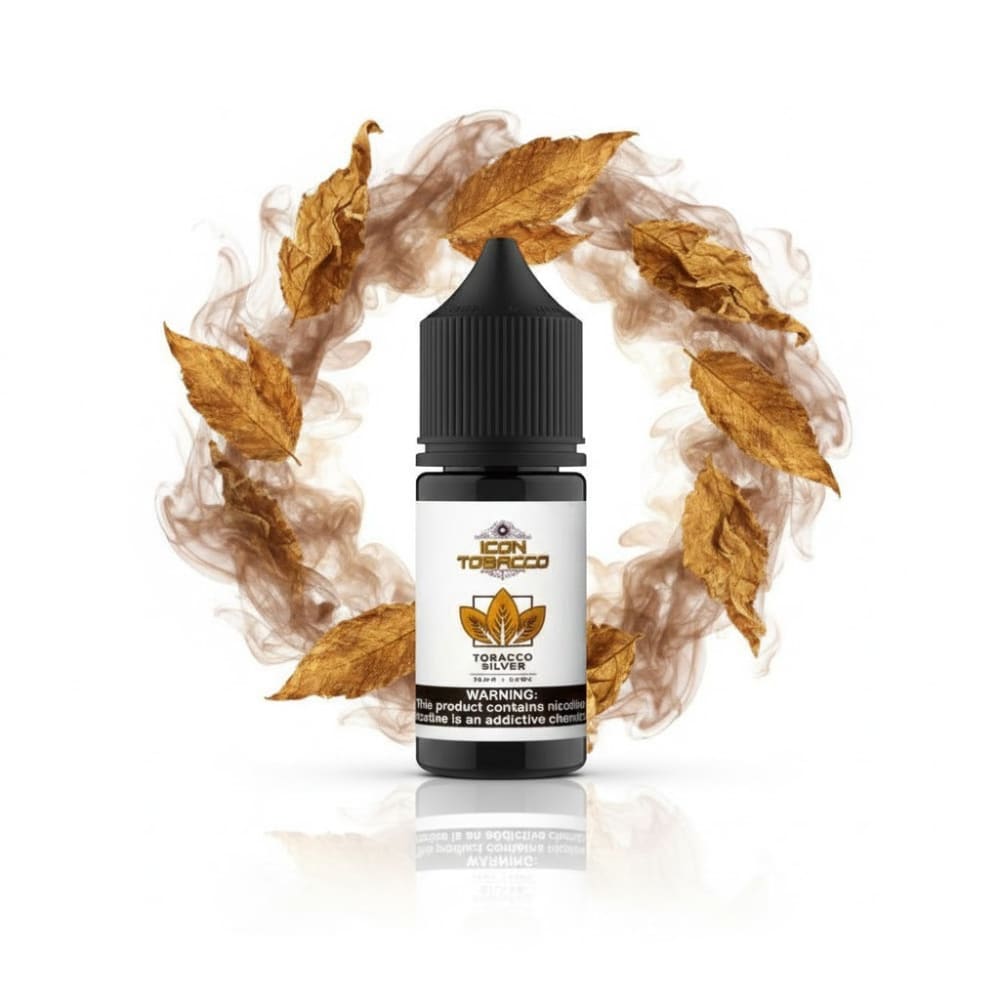 نكهة توباكو سلفر من ايكون فيبر سولت نيكوتين ICON VAPER