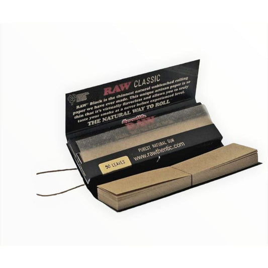 RAW King Size ورق راو بلاك مع فلتر فيب سموك