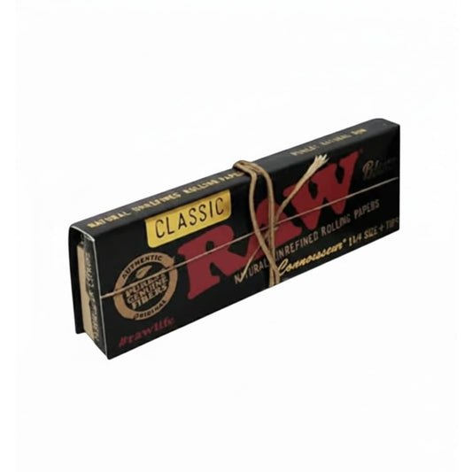 RAW King Size ورق راو بلاك مع فلتر فيب سموك