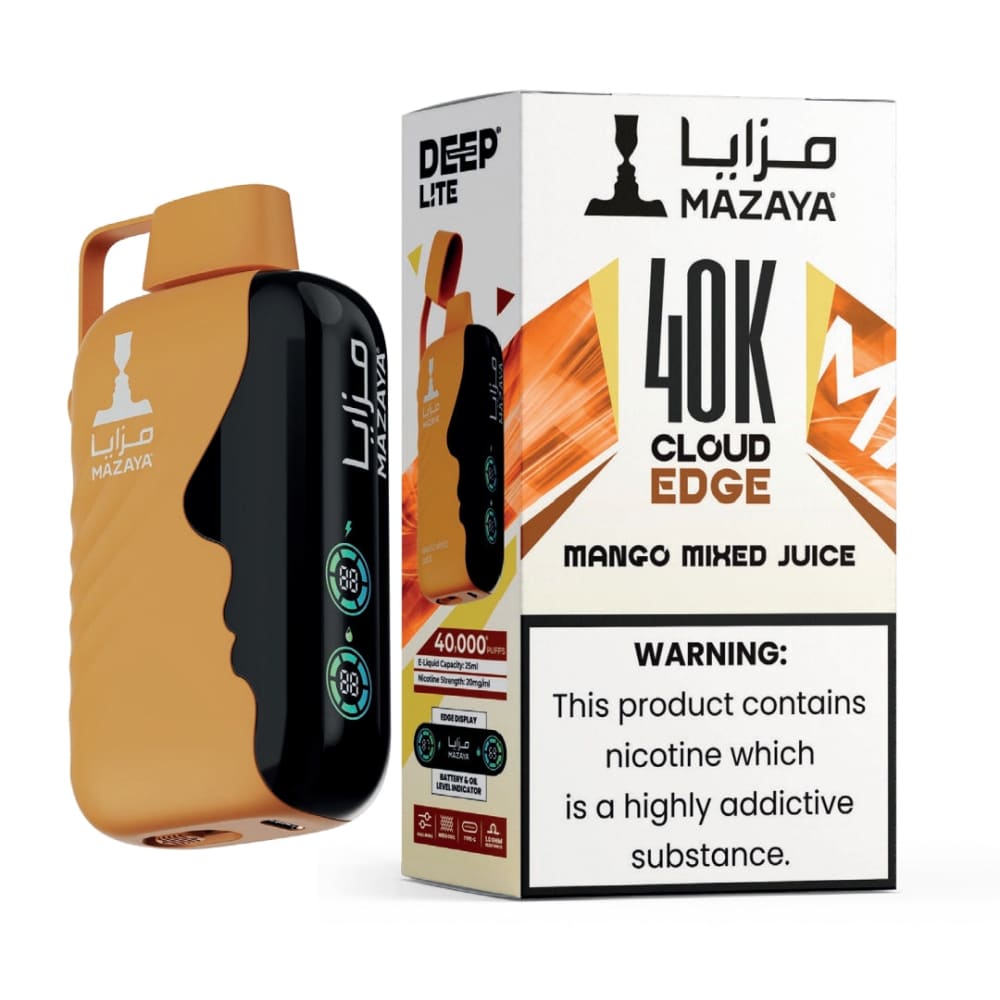 MAZAYA جهاز سحبة مزايا 40000 شفطة 50 نيكوتين عدة نكهات