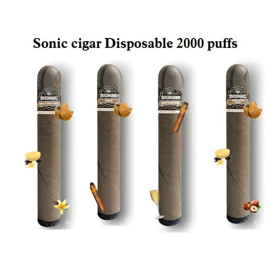 Sonic cigar سحبة سيجارة سونيك سيجار 2000 شفطة 50 نيكوتين