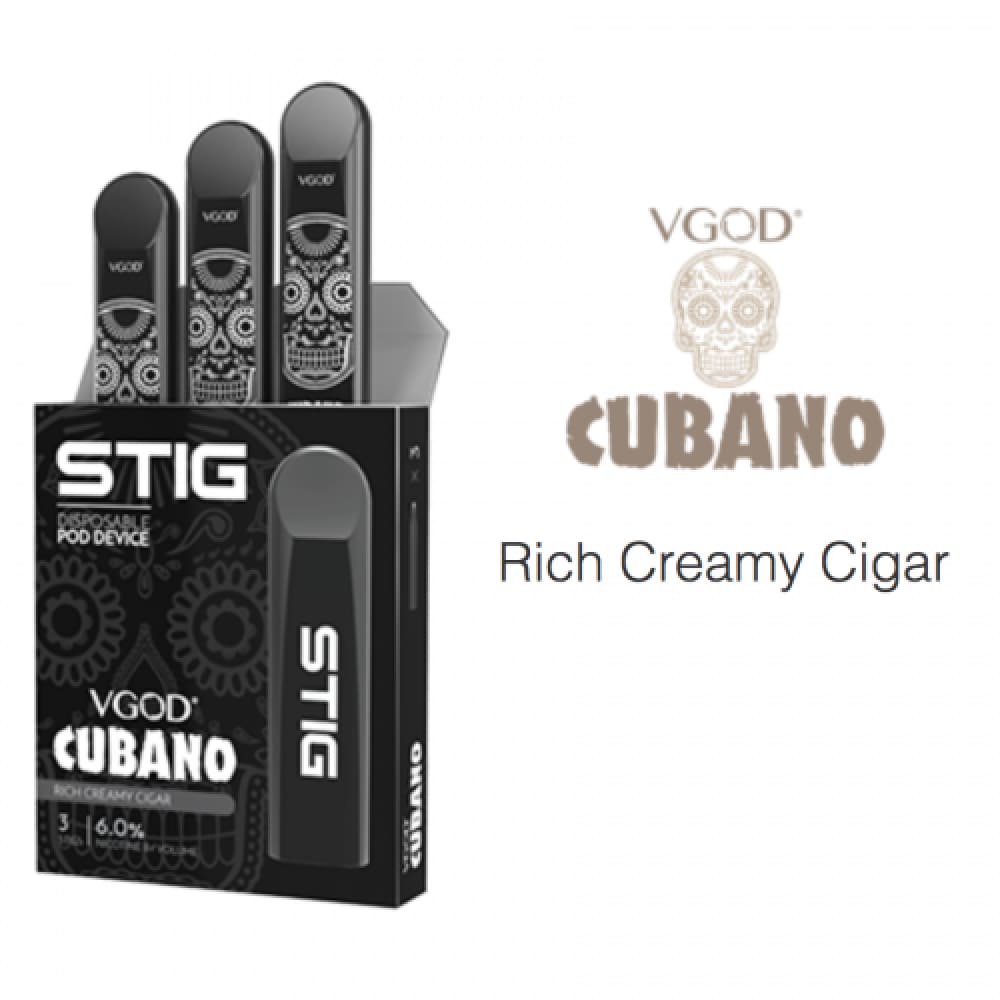 STIG سحبة سيجارة ستيق استخدام مرا واحدة نكهة توباكو فانيلا كوبانو من - فيب سموك