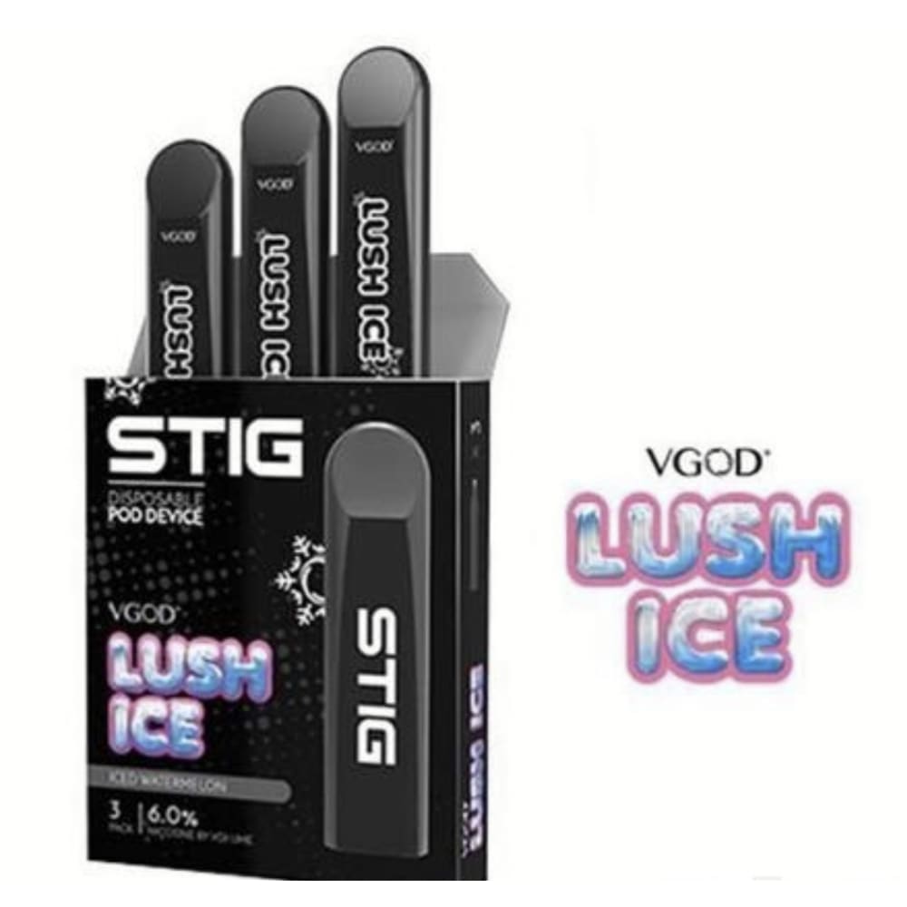 STIG VGOD LUSH ICE سحبة سيجارة ستيق استخدام مرا واحدة نكهة لش ايس - فيب سموك