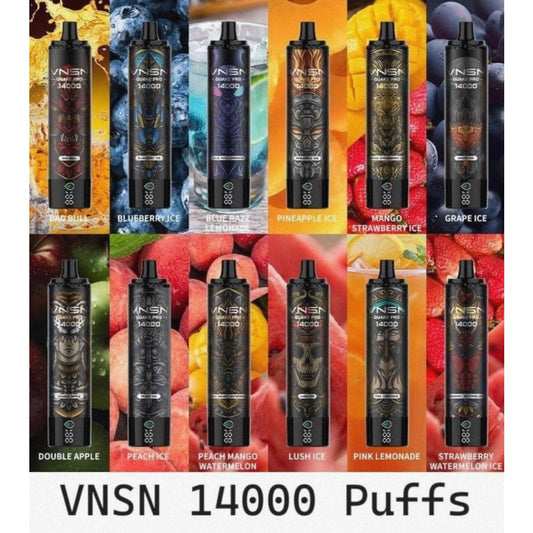 VNSN سحبة سيجارة فنسن 14000 شفطة 50 نيكوتين عدة نكهات